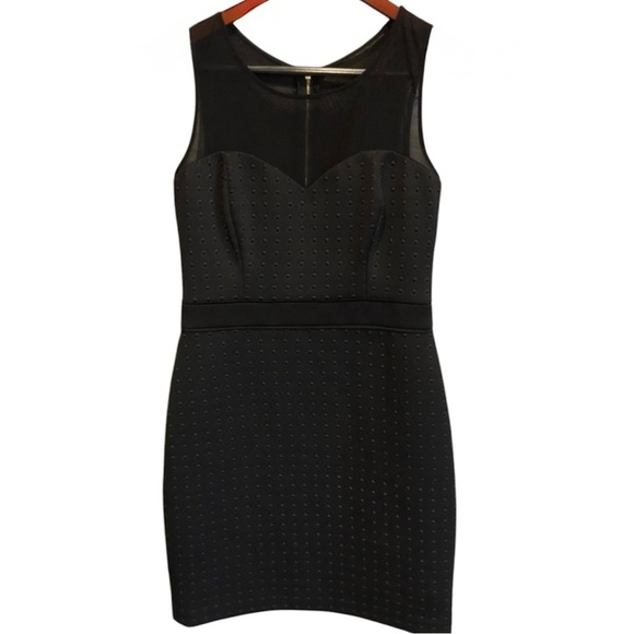 NWOT Guess Black Dress with mesh detail size 4 - Picture 1 of 3